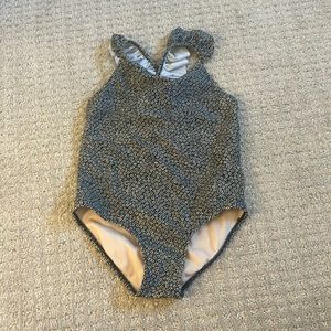 Zara Floral One Piece Bathing Suit Girl 8-9